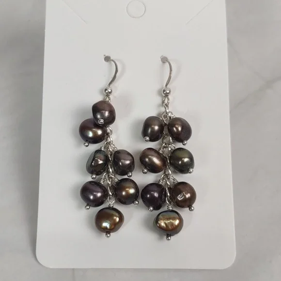 Jay King Mocha Peacock Freshwater Pearl Layered Necklace & Coordinating Earrings - Picture 14 of 14